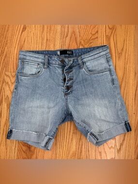 Kut from the Kloth Light Blue Rolled Hem Denim Shorts - Catherine size 8